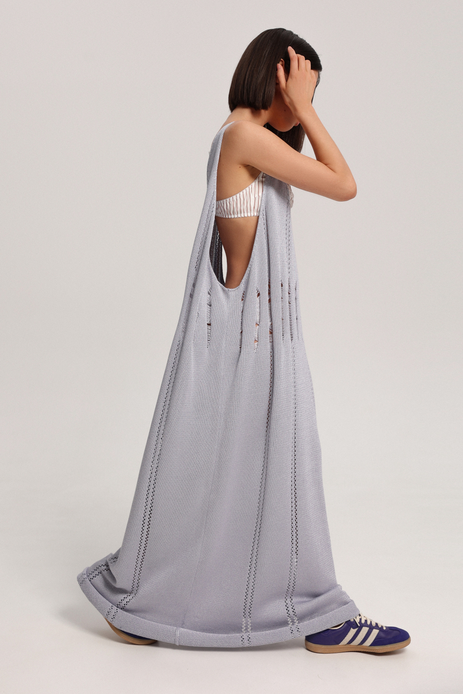 Платье-майка вязаное