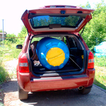 Емкость Пласт Инжиниринг цилиндрическая 300 л. вертикальный (700x700x1080см;синий) - арт.560080