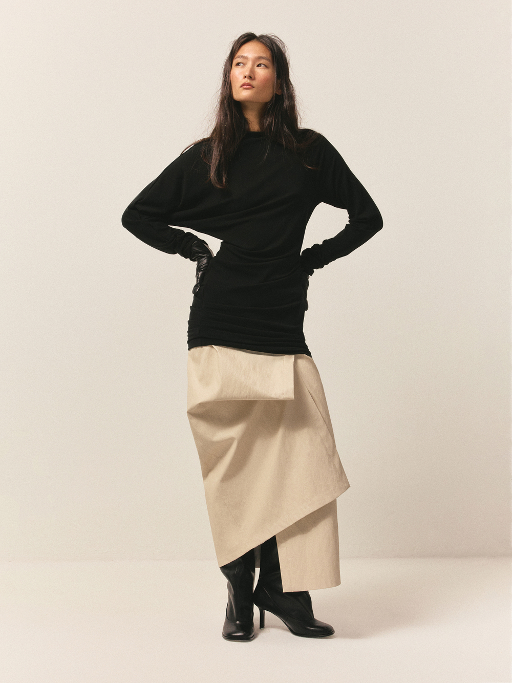 Платье с драпировками