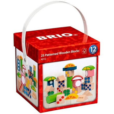 BRIO - Набор из 25 деревянных блоков в ведерке 30112 / артикул   30112  / GTIN 7312350301120