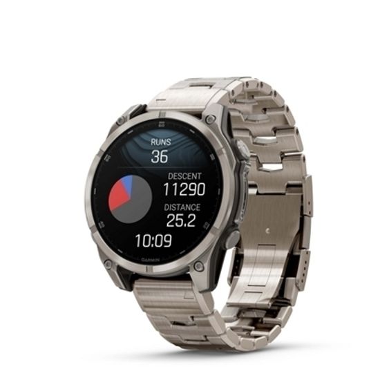 Мультиспортивные GPS часы Garmin Fenix 8 (47 mm) AMOLED, Sapphire Bare Titanium, Graphite with Titanium Band 010-02904-40