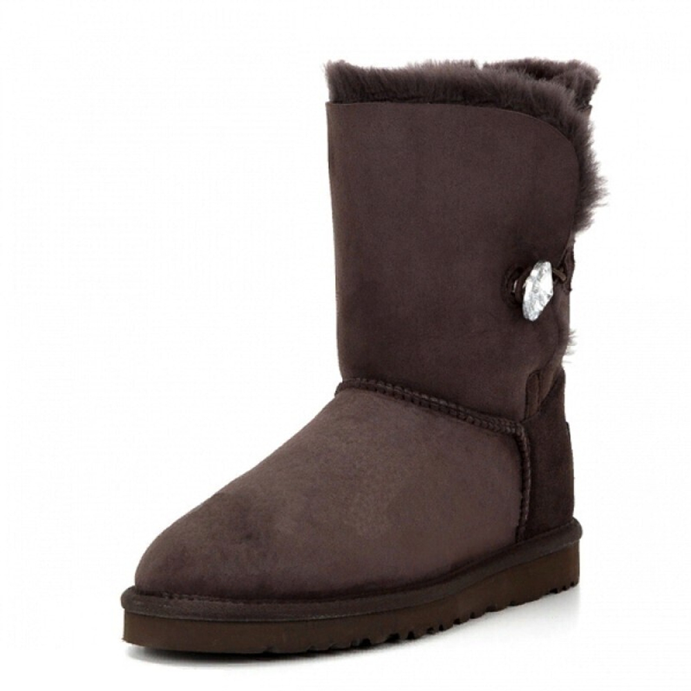 Угги Bailey Button Bling Chocolate