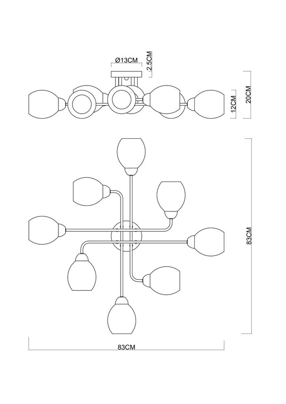 Потолочная люстра Arte Lamp