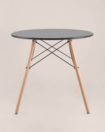 Стол круглый EAMES DSW NEW D=80 черный