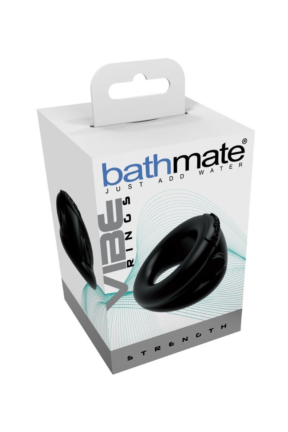 Чёрное эрекционное виброкольцо Strength (Цвет: черный)