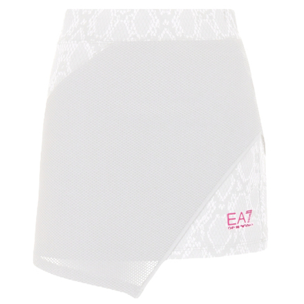 Теннисная юбка EA7 Woman Jersey Miniskirt - белый
