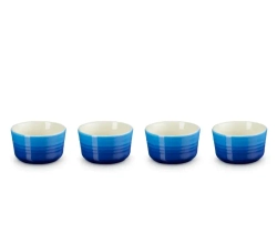 Le Creuset Набор из 4 форм для выпечки 100мл лазурный