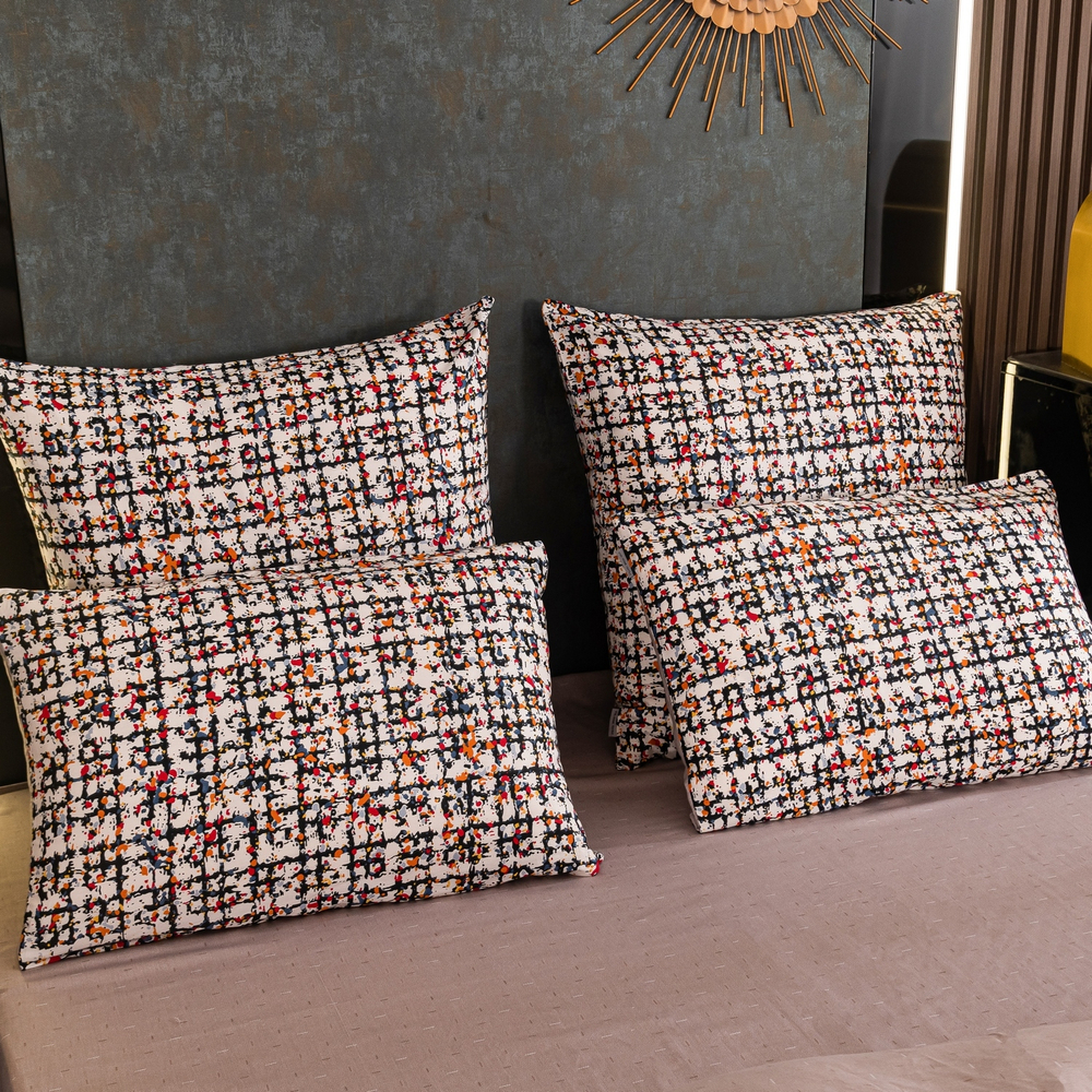 Комплект постельного белья Люкс Сатин 100% хлопок на резинке AR339