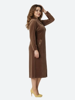 Халат велюровый на молнии большие размеры