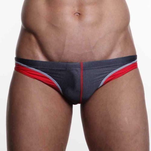 Мужские плавки брифы серые Seobean Seaside Gray Brief