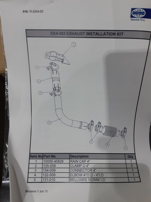 Установочный комплект EK4-304 / Installation kit АРТ: EK4-303