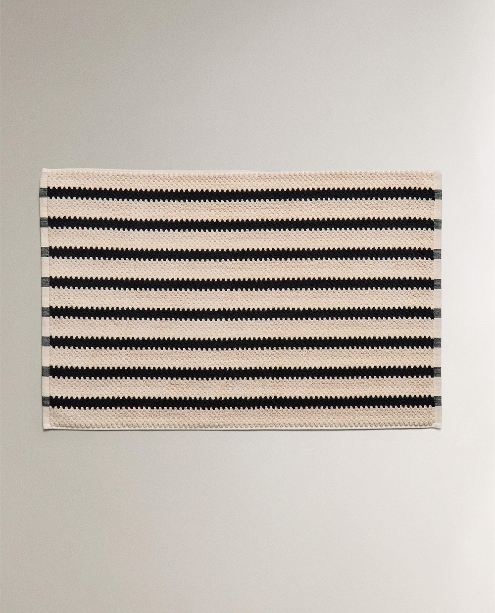 Zara Home коврик для ванной из хлопка, чёрный, 50x80 см