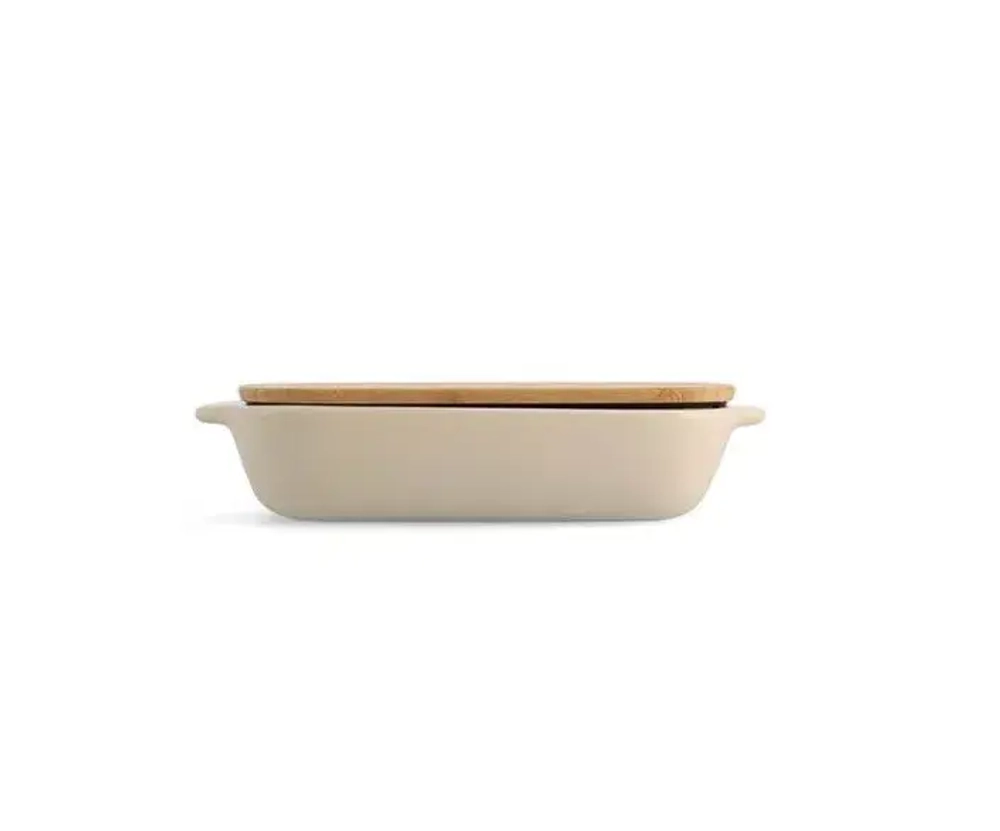 KitchenAid Керамическое блюдо 33x19,5x7,5 см миндальный крем