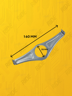 Защита цепи для электровелосипеда колхозник (черная, металлическая, с креплением)