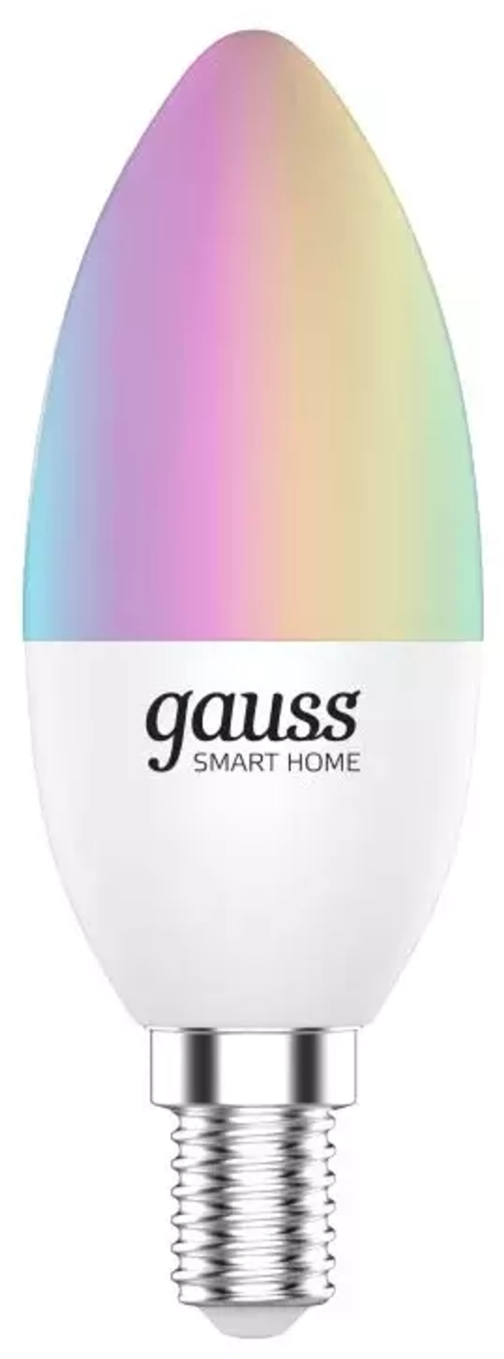 Лампа Gauss Smart Home С37 5W 470lm 2700-6500К Е14 RGBW+изм.цвет.темп.+диммирование LED 1190112