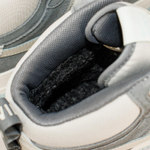 Кроссовки Nike Air Force 1 Mid Grey / White Blue Ftwr. with Fur Wmns