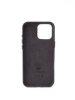 Кожаный чехол Leather Case iPhone 16 Pro MAX Black Черный