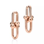 Серьги из розового золота 18k,Tiffany 💠Hard Wear extra Large