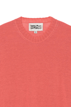 ZARA X BENITO ANTONIO СВИТЕР ИЗ 100% ЛЬНА, РОЗОВАТЫЙ