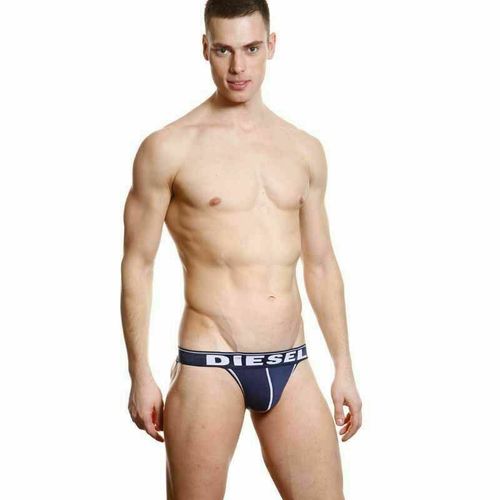 Мужские трусы джоки темно-синие Diesel Fresh and Bright Divine Jockstrap Navy