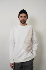 Толстовка White Crow Нейлон Карман Белая