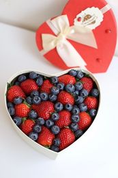 Сердце "Клубника - Голубика"