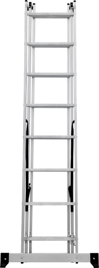 Лестница алюминиевая 3-х секционная 8 ступеней Новая высота NV1230 артикул 1230308