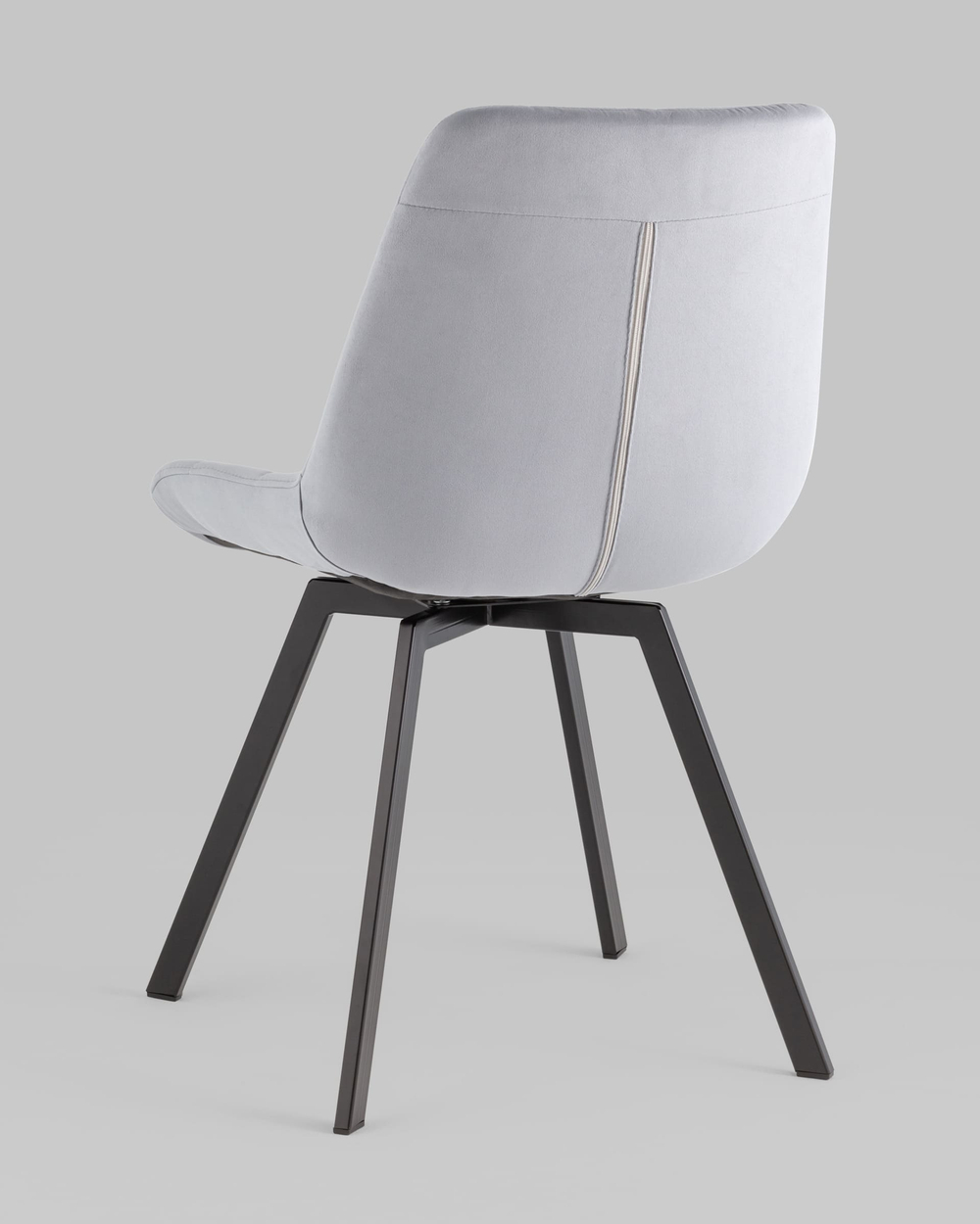 Стул вращающийся Флекс велюр велютто серый