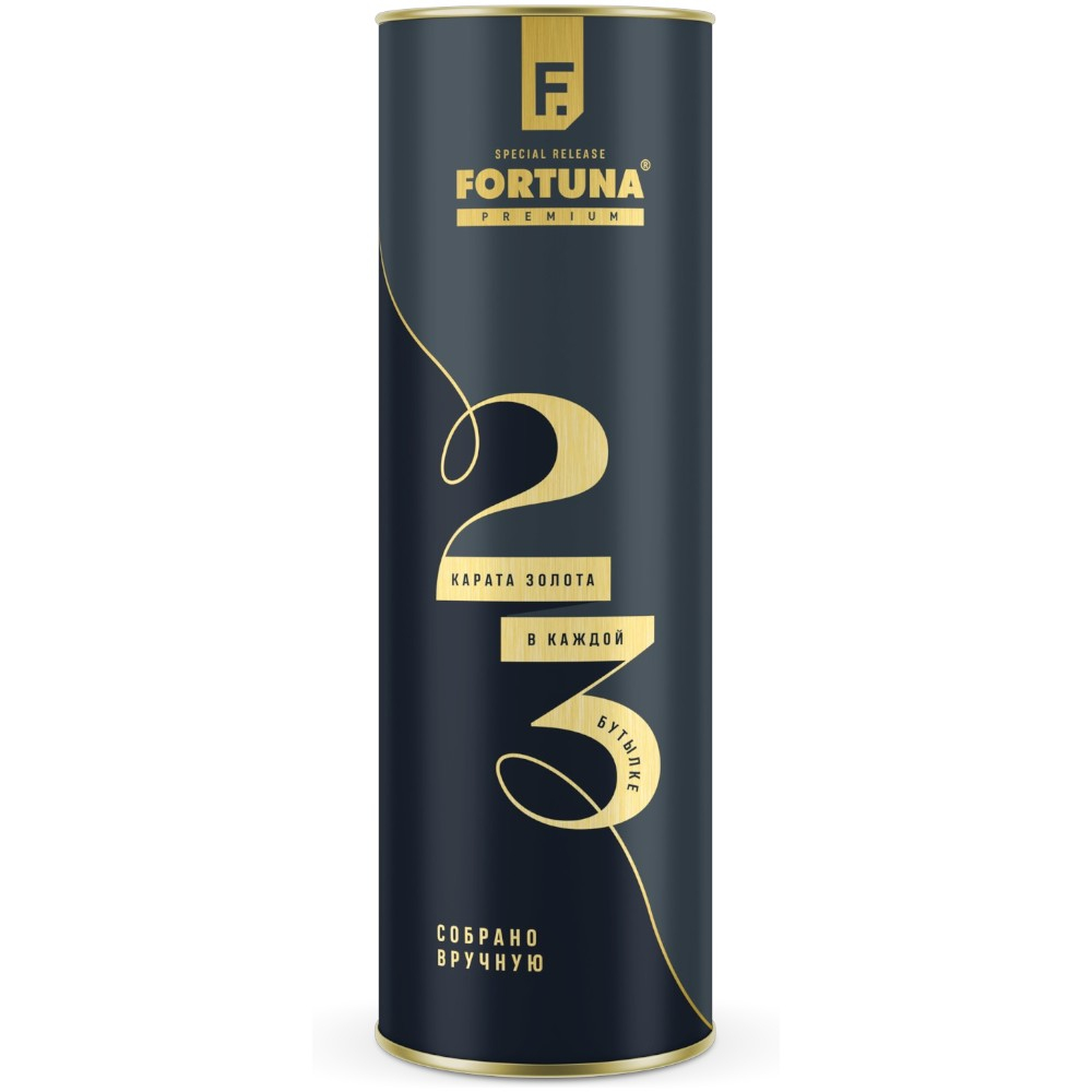 Водка Фортуна Премиум Голд GT 0.7 л. В тубе