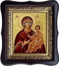 Люблинская икона Божьей Матери на холсте.