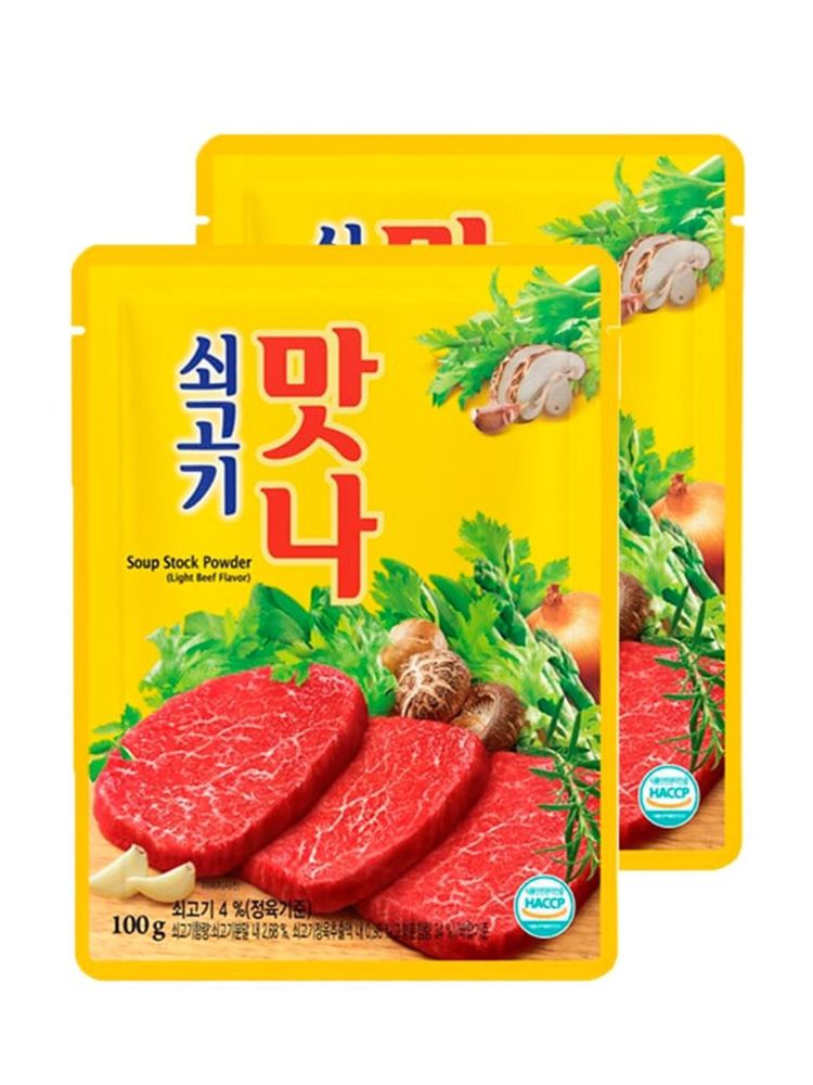 Приправа Манна Daesang со вкусом говядины, 100 г, 3 шт