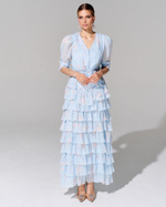 Юбка длины макси из премиального шифона