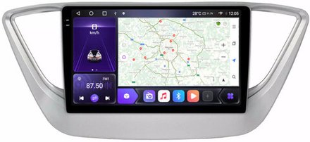 Магнитола для Hyundai Solaris 2 2017-2022 - Carmedia OL-9710 QLed+2K, Android 12, ТОП процессор, CarPlay, SIM-слот