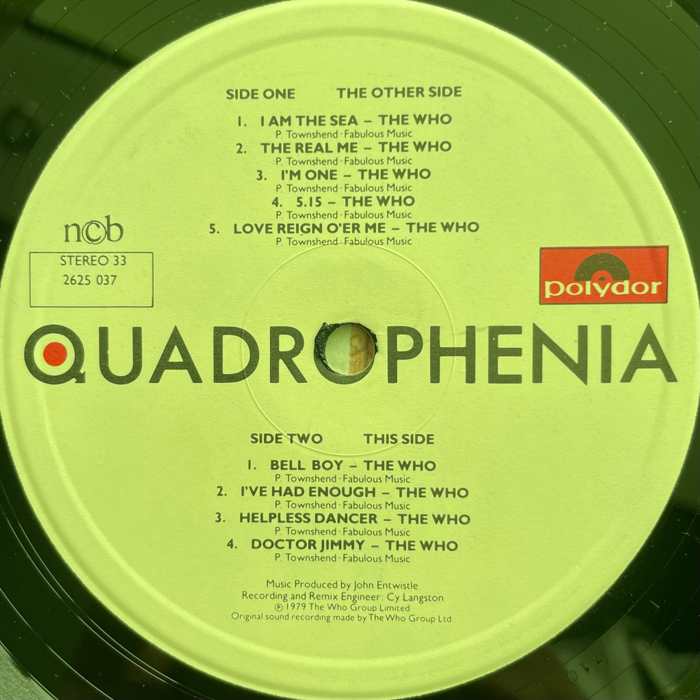 Quadrophenia - Music From The Soundtrack Of The Who Film 2LP (Скандинавия 1979г.)