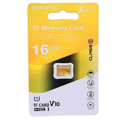 Micro SDHC карта памяти BOROFONE 16ГБ Class 10