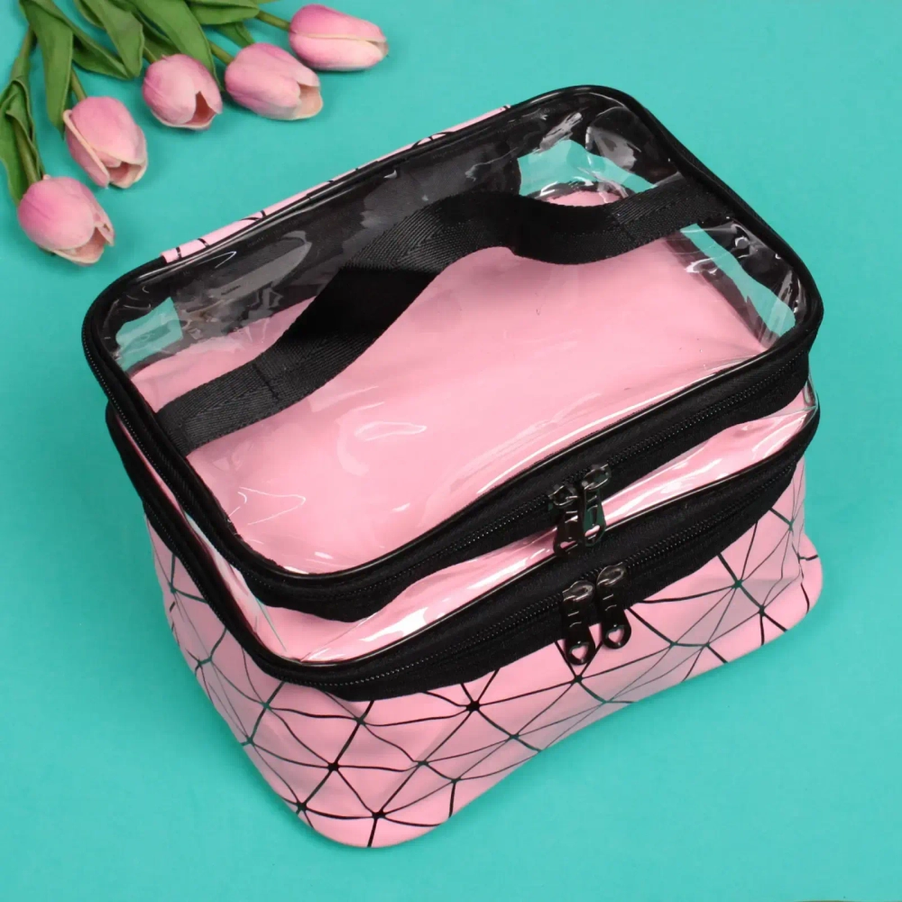 Косметичка-органайзер «Women secret», цвет розовый, 22,8*15*17см