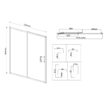 Душевая дверь City VDS-5CT120MT, 1200, хром, стекло текстурное, , шт