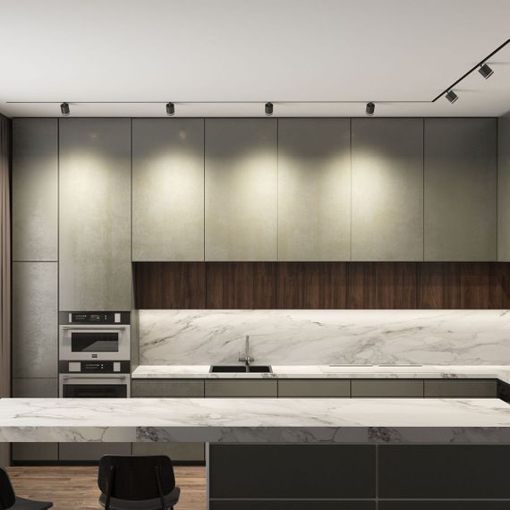 Трековый светодиодный светильник Denkirs Solid Ribe DK6400-BK