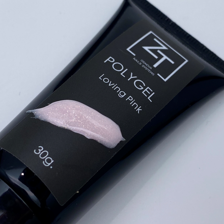 ZT Полигель с шиммером "Loving pink" 30 гр.