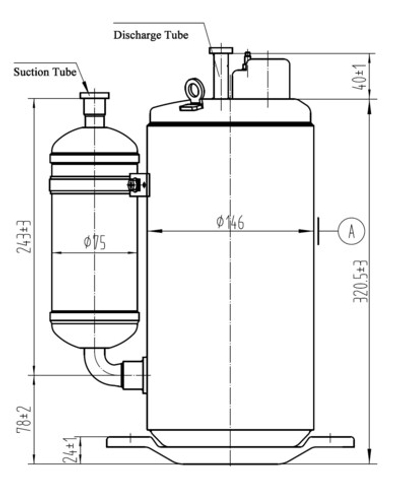 Компрессор QXA-F275F030 6.6 кВт