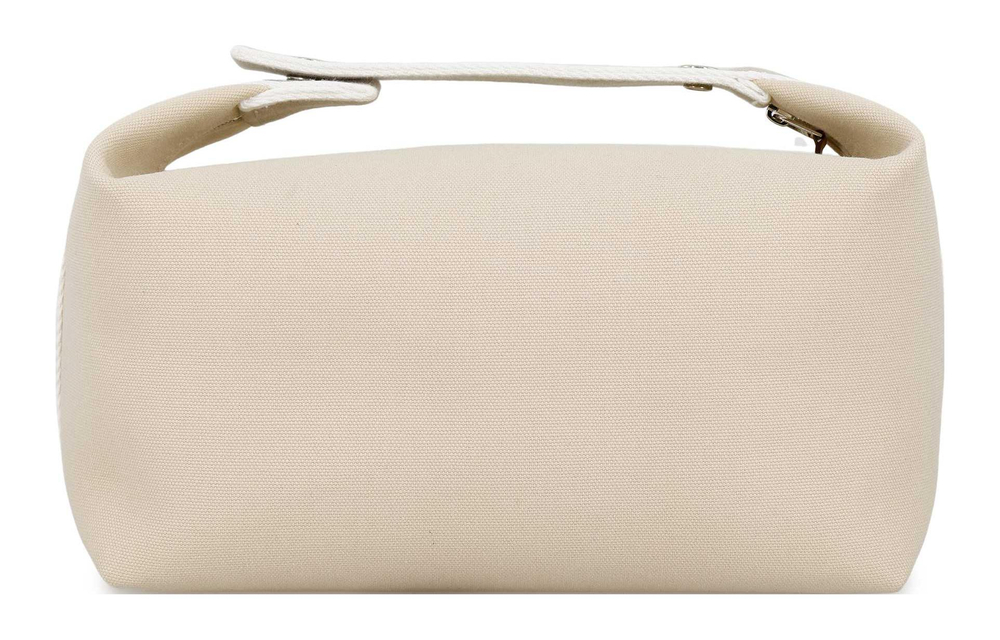 HERMES Bride a Brac Cotton Storage Bag, Toiletry Bag Large Women"s Ecru