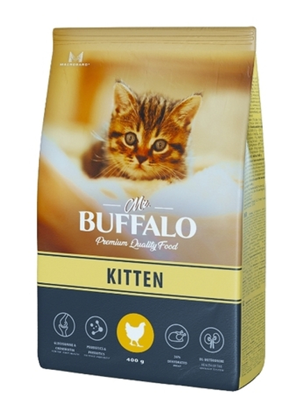 Mr.Buffalo 400г Kitten Сухой корм для котят Курица