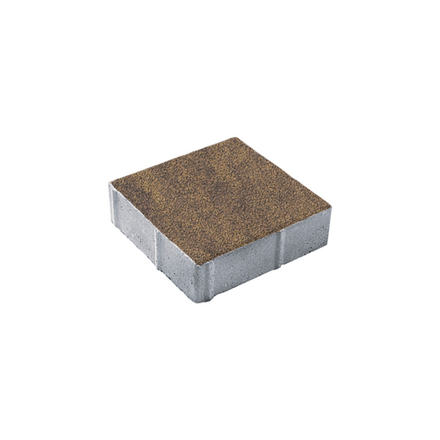 Тротуарная плитка КВАДРАТ 300х300 мм - Листопад гранит Янтарь