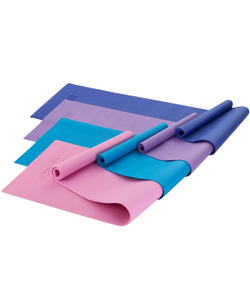 Коврик для йоги и фитнеса FM-104, PVC, 183x61x0,4 см, синий
