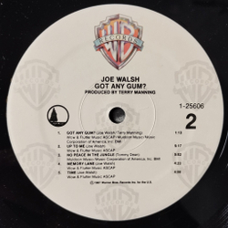 Винтажная виниловая пластинка LP Joe Walsh Got Any Gum (USA 1987)