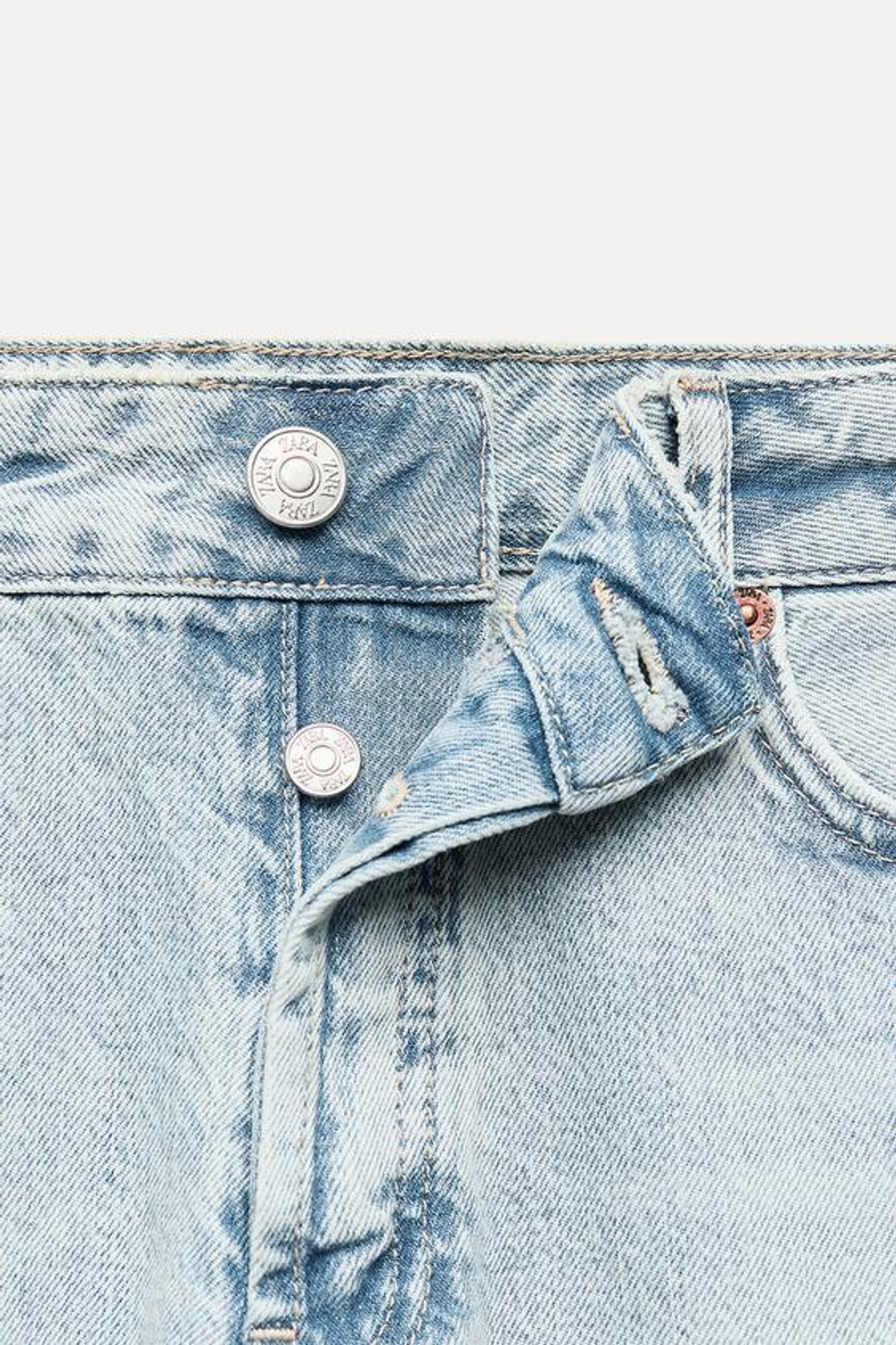 ZARA ДЖИНСЫ TRF CROPPED ПРЯМОГО КРОЯ С НИЗКОЙ ПОСАДКОЙ