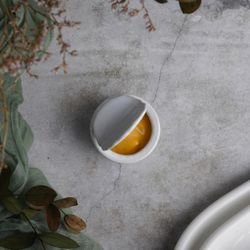 Соусник 40 мл d 4,8 см h3,3 см "Консервная банка" круглый белый фарфор P.L. Proff Cuisine [6]