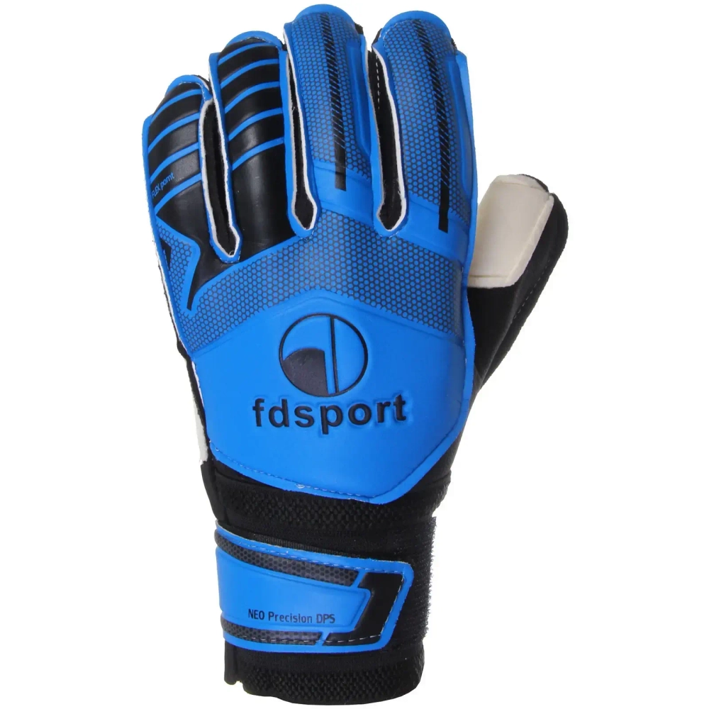 Перчатки вратарские FD-879, размер 6, черный-синий