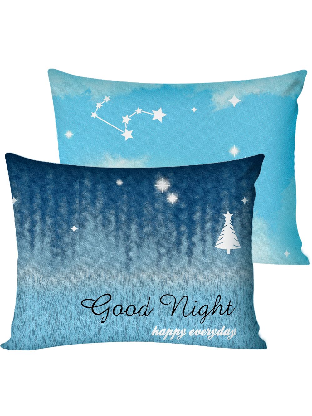 Постельное белье Полисатин Мечта "Безмятежность" евро Наволочка 50х70 см 2 шт Простынь на резинке 180x200 см Пододеяльник 200x215 см