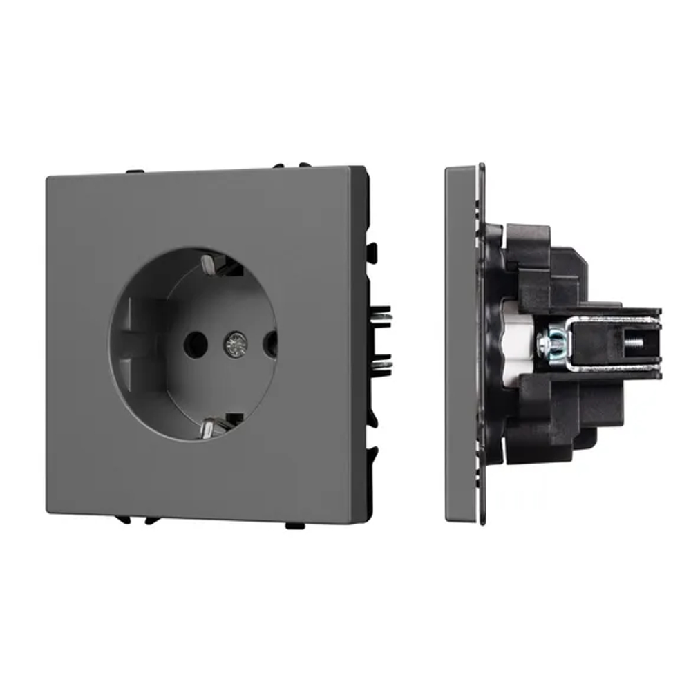 Механизм электрической розетки SCT-NOBE-MEU1-SFPL-GR (230V, 16A) (Arlight, -) 054279
